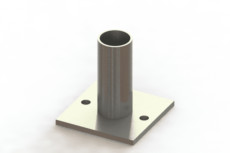 socket base guardrail system