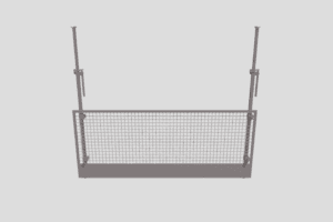 compression post edge protection system-3d model