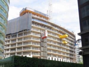 edge protection system for high-rise