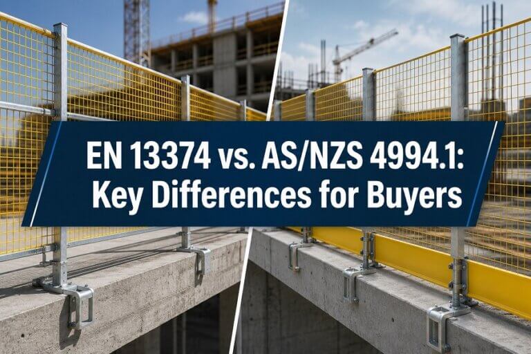 EN 13374 vs AS/NZS 4994-1