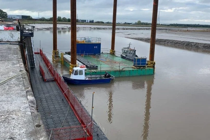 Marine pontoon access