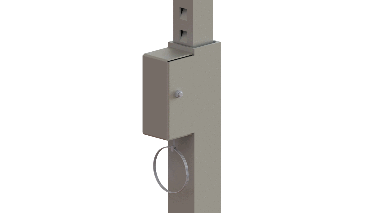 compression post edge protection lock